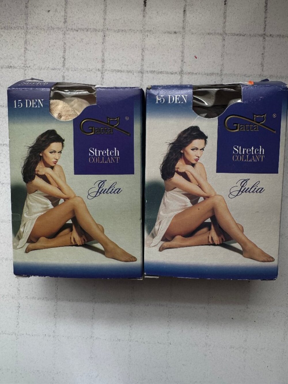 2 X Gatta 15den Classic Women STREATCH COLLANT Tights -COLOR SABIA SIZE 2/S